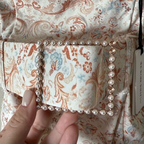 NWT WeWoreWhat Danielle One Piece Swim Suit Cream Size XS - Picture 10 of 10